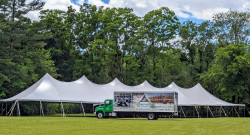 40'x140' High Peak Pole Tent FREDS (Grass Only)