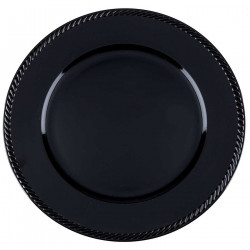Black Rope Charger Plate