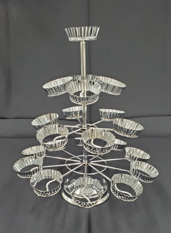 Silver Tree Cupcake Stand
