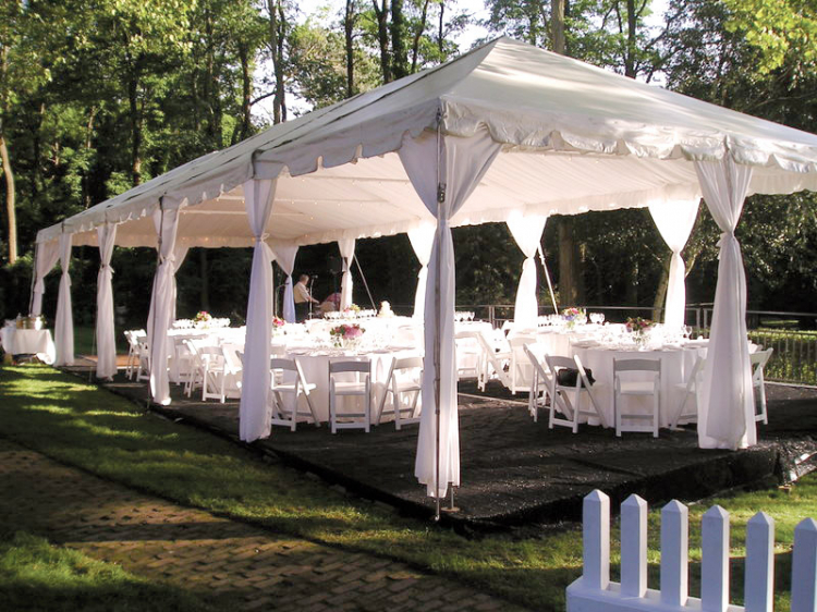 Tent Poles Perimeter Draping