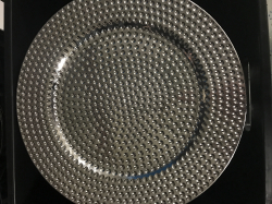 Silver Hammered Charger