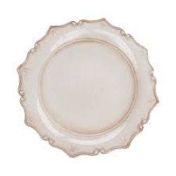Ivory Antique Charger Plate