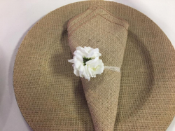 Burlap Charger Plate