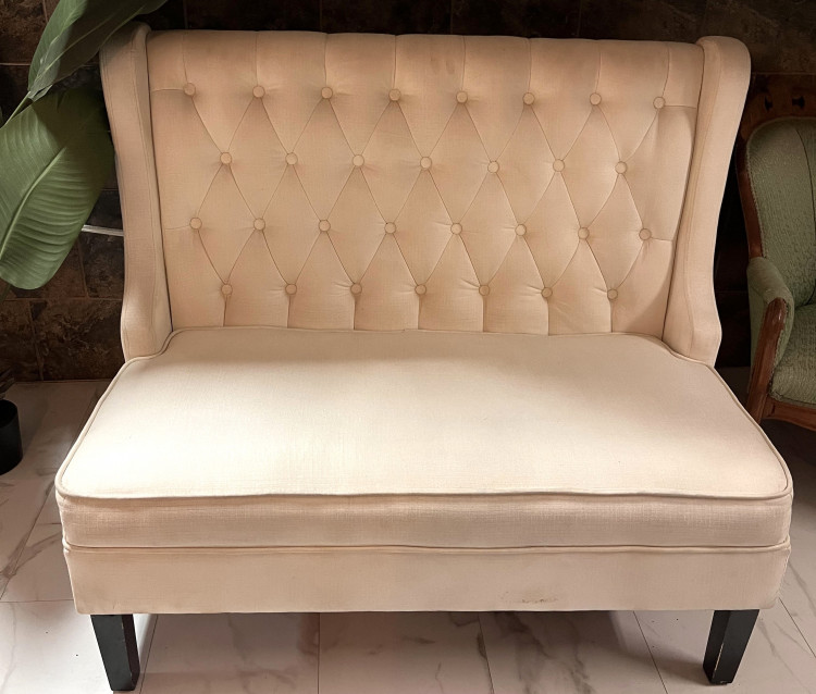 Vintage LoveSeat Ivory