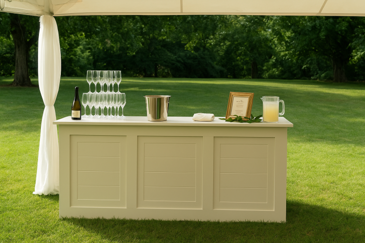 White Resin Bar White Resin Bar