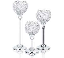 Silver Glam 3pc Centerpiece Set