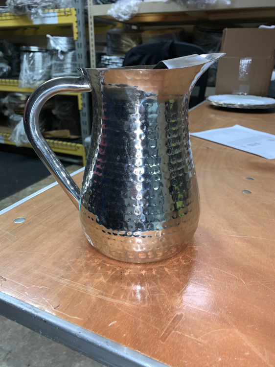 Silver Hammered Pitcher