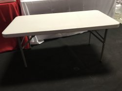 White 4' Kids Table