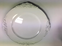 White Vintage Charger Plate