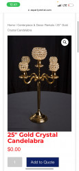 Gold 27 Candelabra