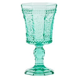 Vatican Turquoise Wine Glass