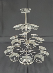 Silver Tree Cupcake Stand