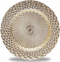 Gold Peacock Charger