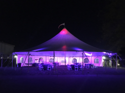 57' Round Sail Cloth Pole Tent (F)