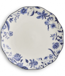 Eleanor Indigo Salad Plate- Rim Decor