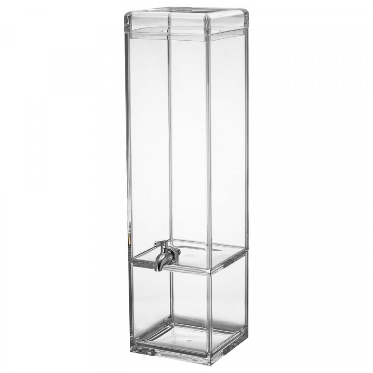 Acrylic Square Beverage Dispenser 3 Gallon