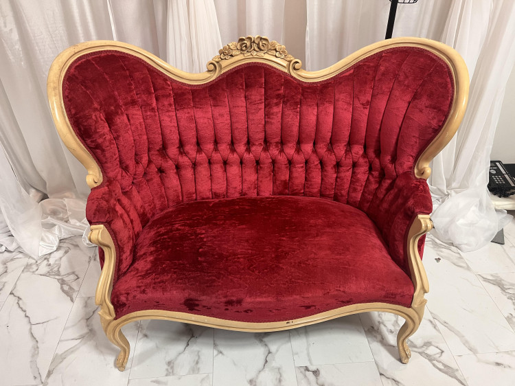 Red Loveseat