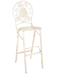 Folding Ivory Bistro Chair