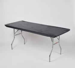 8' Banquet Kwik Cover - Black