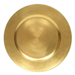 13 Inch Gold Acrylic Charger