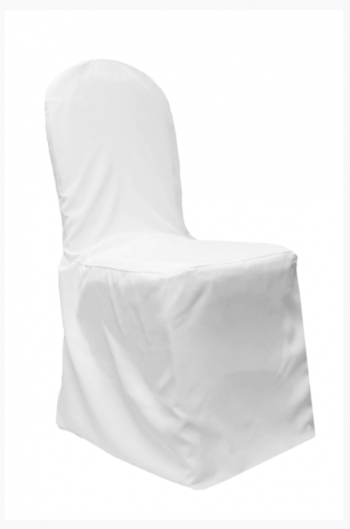 Banquet Chair Cover - White Polyester Chair Covers