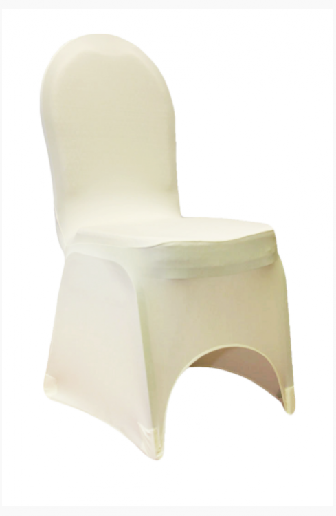 Banquet Chair Cover - Ivory Spandex Chair Covers