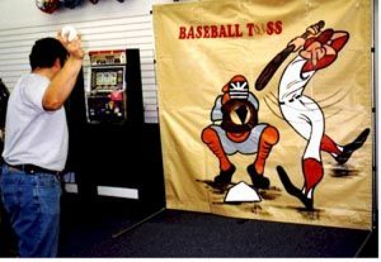 Baseball Toss Frame Game