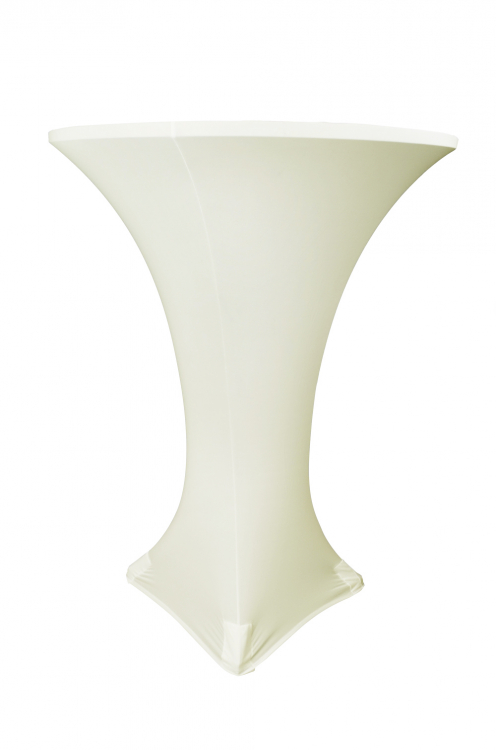 Bistro Table Cover - Ivory Spandex Spandex Linen