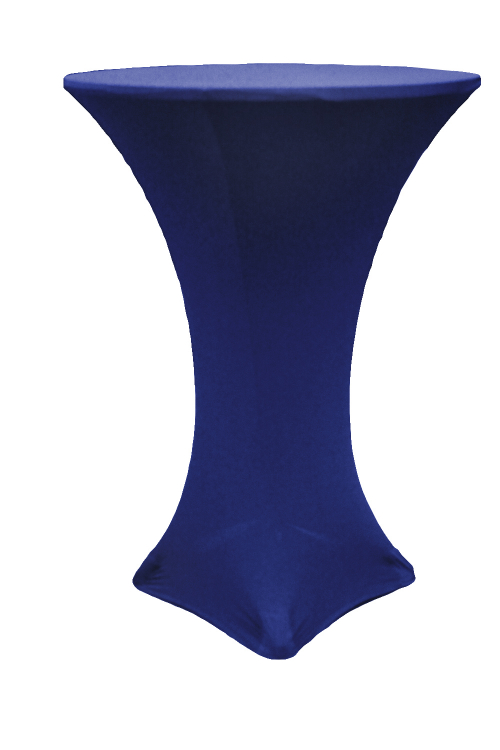 Bistro Table Cover - Navy Spandex Spandex Linen