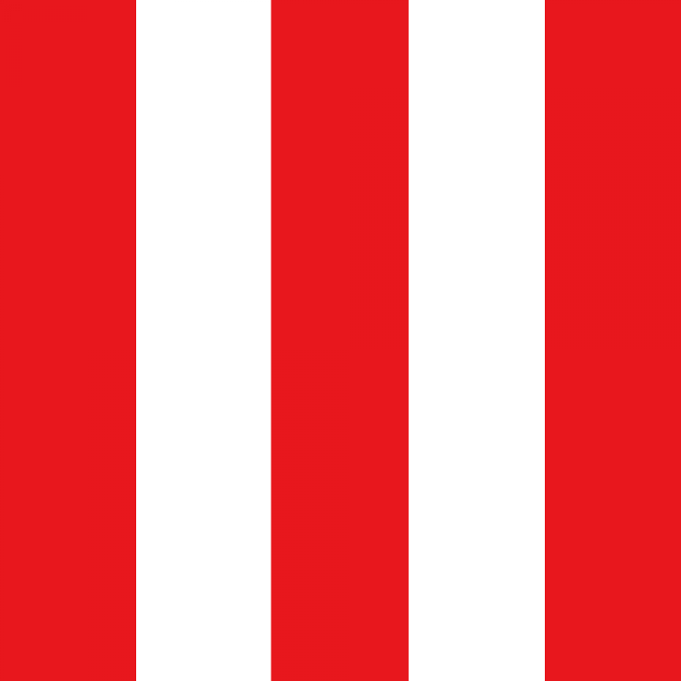 72 x 72 - Red Cabana Table Overlays Linen