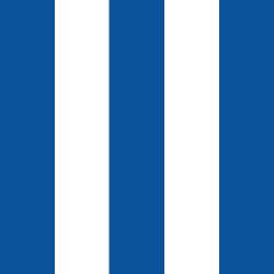 90 Round - Blue Cabana Polyester 90 Round Specialty Linen