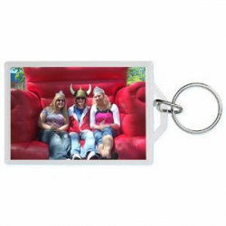 Clear photo keytag frames