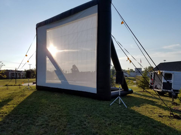 Drive in INFLATABLE movie Night Only  pkg w/26 x 19 screen