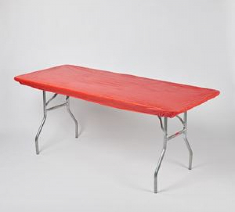 8' Banquet Kwik Cover - Red