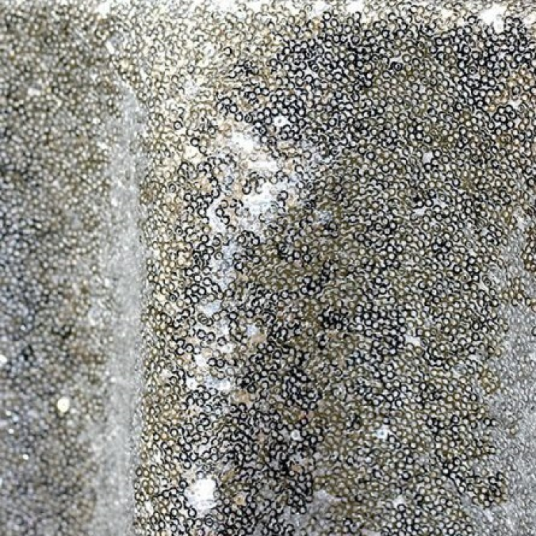 120 Round - Silver Duchess Sequin 120 Round Specialty Linen 120 Round - Silver Duchess Sequin 120 Round Specialty Linen