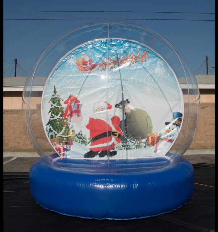 Human Picture Globe - Santa