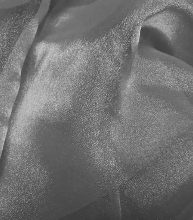 Chair Sash - Steel Gray Organza Chair Sashes Rental