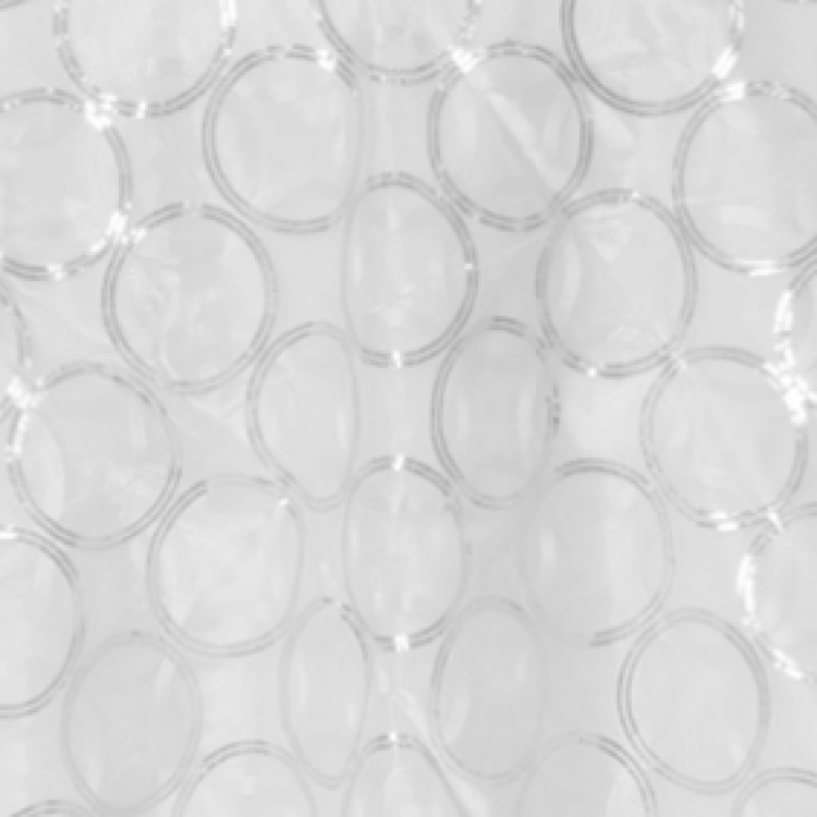 85 x 85 - White Glam Circle Sequin Table Overlays Linen