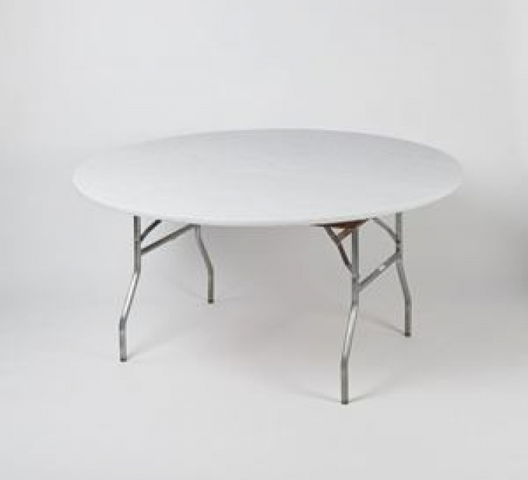 5' Round Kwik Cover - White