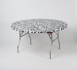 5' Round Kwik Cover - Zebra
