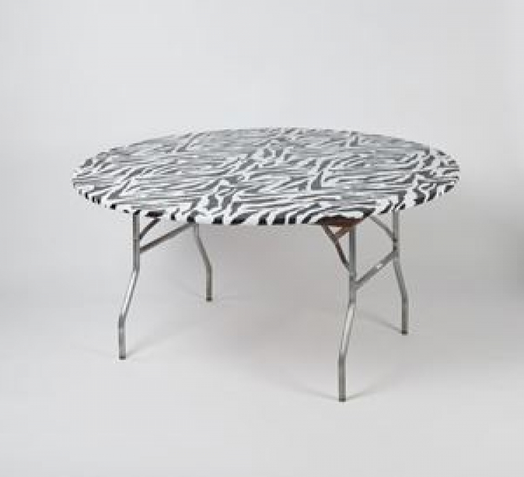 5' Round Kwik Cover - Zebra