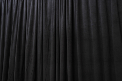Back Drape 16' x 60 Poly Premier BLACK Drape and Skirting