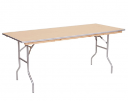 6' Banq. Wood Tables(Set Up Not Included/Must Protect Fr