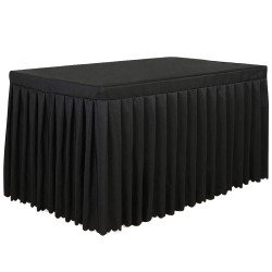 Black 8' Table Skirt