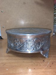 Silver Cup Cake Stand 5'