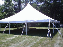 40'x40' Wooden Pole Tent