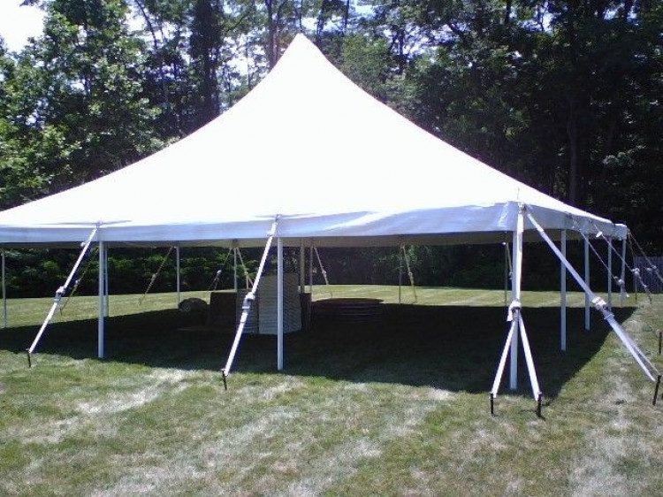 40'x40' Wooden Pole Tent