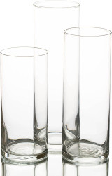 3 Piece Cylinder Vases