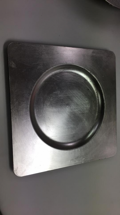 Silver Square Charger Plate