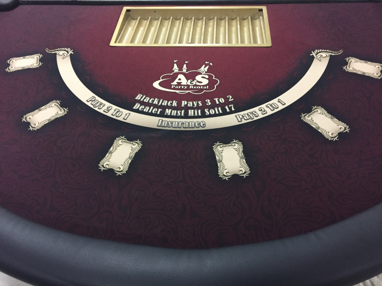 Black Jack Table (6 Players) Table Only